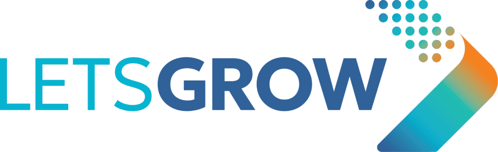 Logo Let's Grow in colors