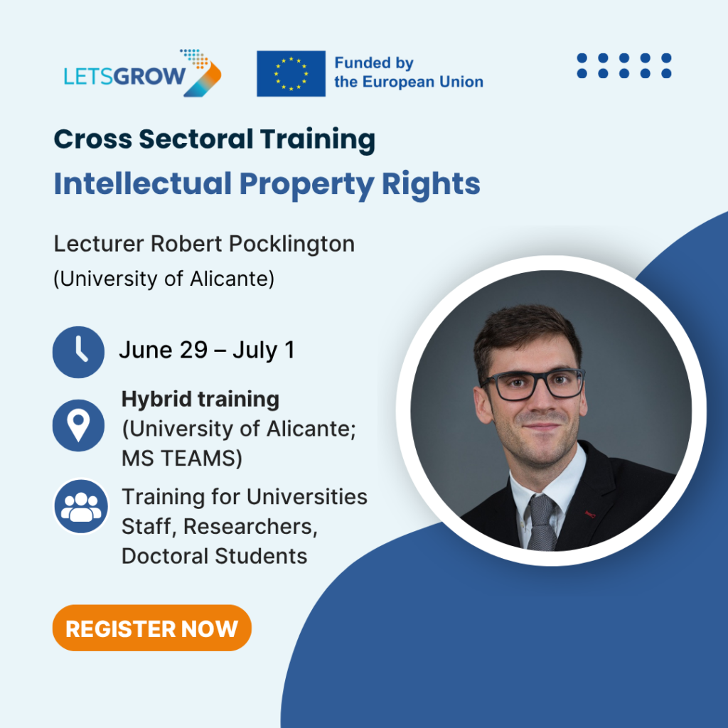 LETSGROW Intellectual property rights training graphic
